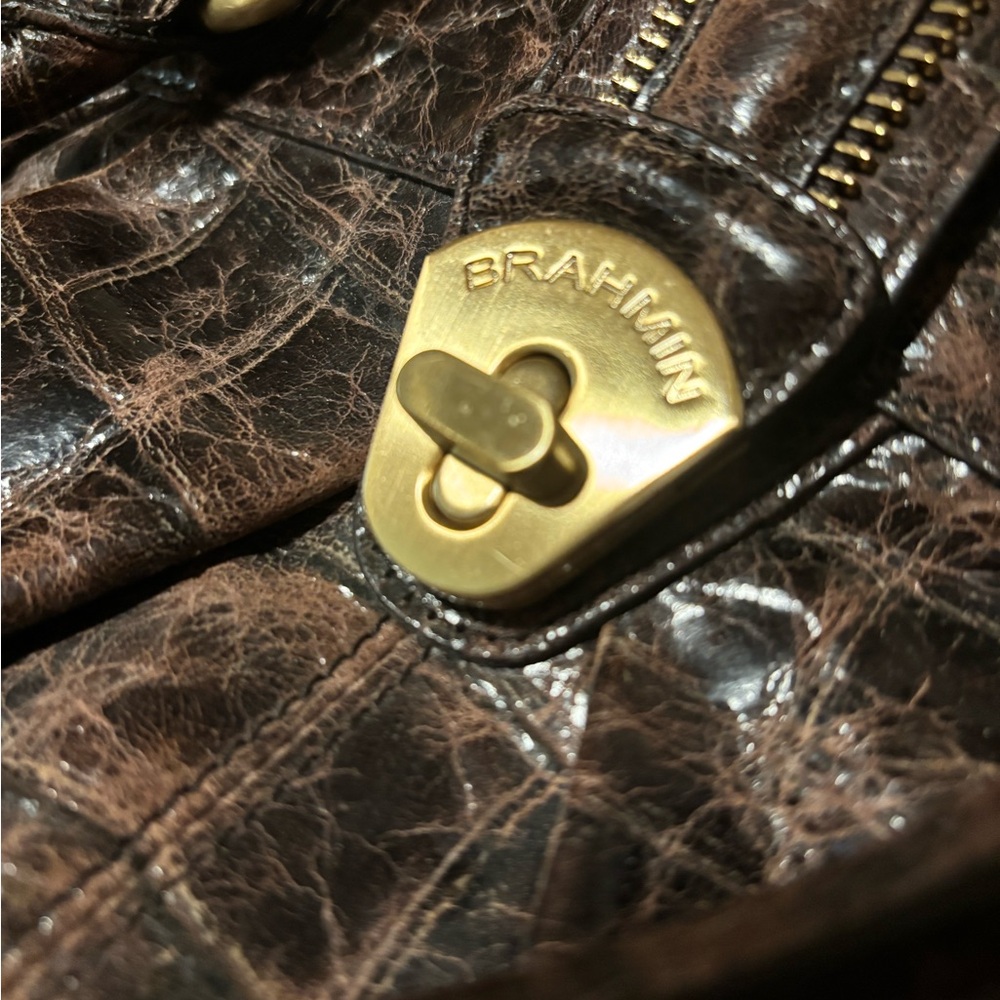 Brahmin Adora Truffle RARE - Picture 11 of 12